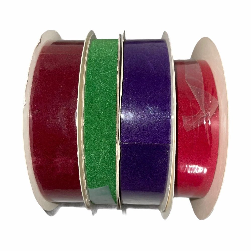 4 Ribbon Spools W.F.R. Velvet Veltex Waterproof